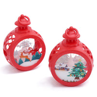 Christmas Theme LED Round Decoration Lamp – Festive Hanging Night Light for Home, Party & Holiday Decor