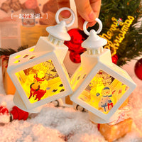 LED Christmas Theme Decorative Lantern – Warm White Festive Glow Lamp for Home Décor