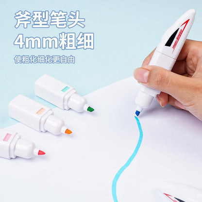 6-in-1 Modular Building Block Highlighter Pen Set | Stackable Multi Color Highlighter Marker | Kawaii Creative Study Stationery for School, College & Office