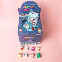 Crayon Shinchan Blind Pouch Erasers – Pack of 6 | Cute Cartoon Character Puzzle Erasers for Kids & Students