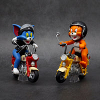 Tom & Jerry Motorcycle Action Figures – Collectible Cartoon Toy Set