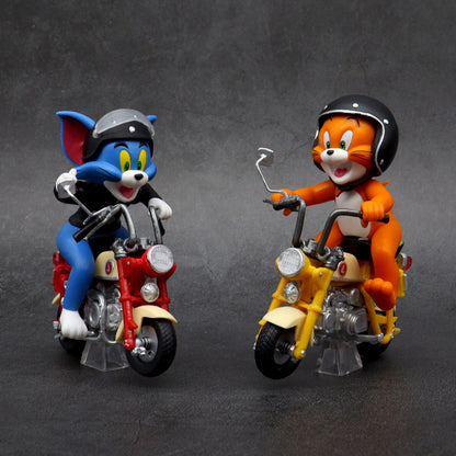Tom & Jerry Motorcycle Action Figures – Collectible Cartoon Toy Set