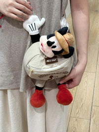 Mickey Mouse Plush Sling Bag & Zipper Pouch | Cute Soft Toy Crossbody Coin Bag for Girls & Kids