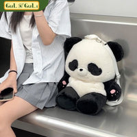 Kawaii Panda Plush Backpack – Soft Panda Teddy Mini School Bag for Kids & Girls