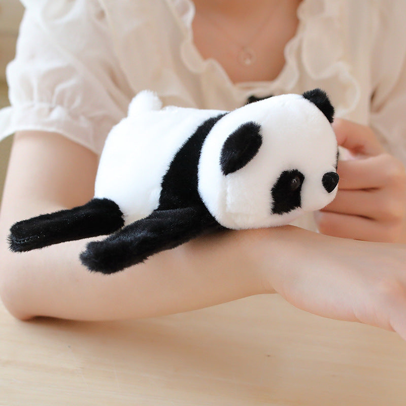 Cute Panda Plush Wrist Support Cushion – Kawaii Hand Pillow Soft Toy, Cartoon Panda Desk Arm Rest, Stress Relief Plush Wrist Pad for Office & Study