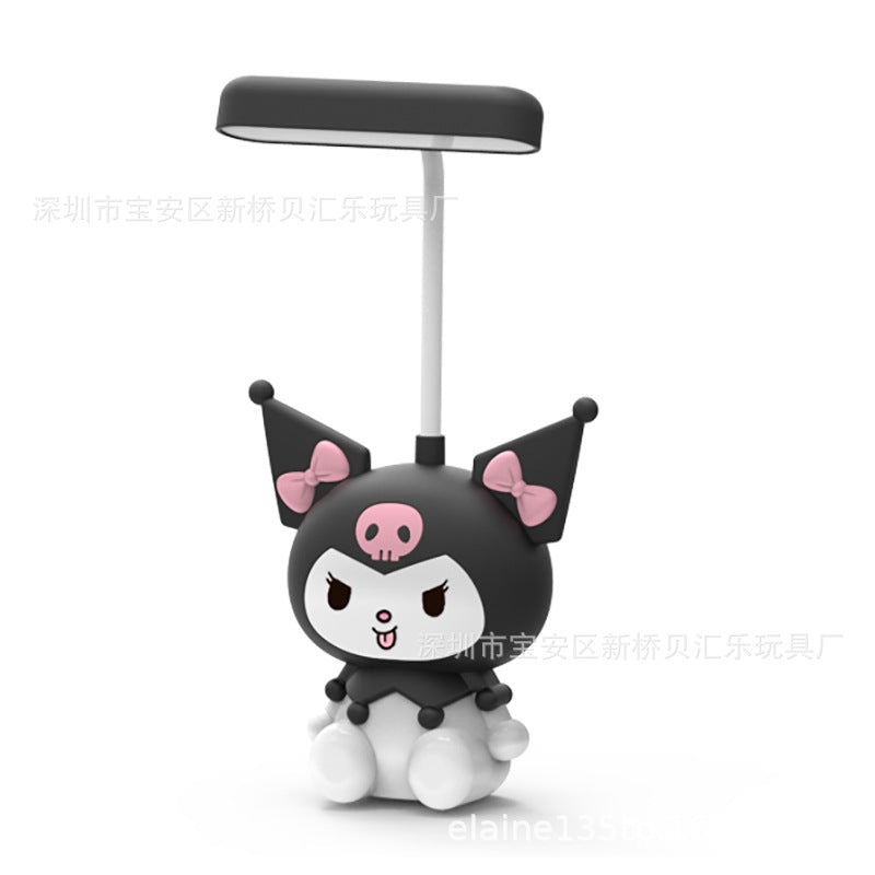 Cute Sanrio Character LED Table Lamp with Built-in Sharpener – My Melody & Kuromi Desk Light for Kids, Students & Kawaii Lovers