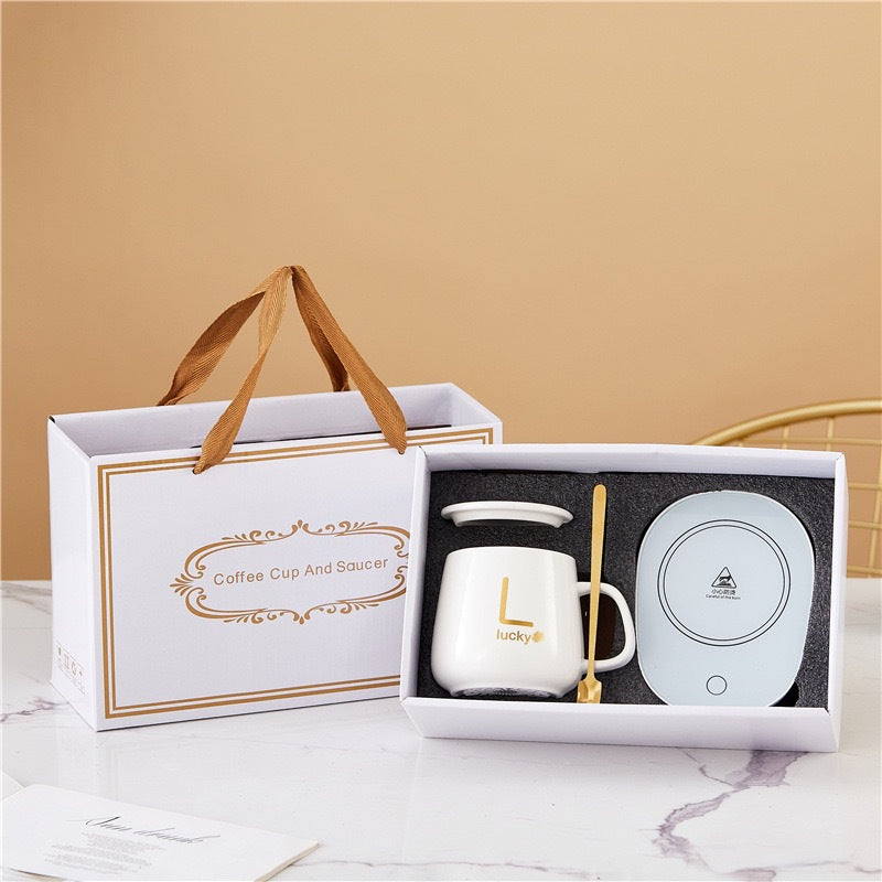 Lucky Touch Electric Warm Cup Set – With Lid