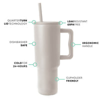 Large Capacity Kawaii Tumbler with Handle and Straw 1200ML – Colorful Travel Water Cup for Hot & Cold Drinks