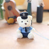 Kawaii Uniform Teddy Bear Keychain – Police & Firefighter Edition (One Piece)