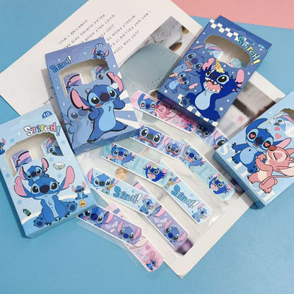 Disney Stitch Cartoon Adhesive Bandages – Pack of 10 | Cute Waterproof First Aid Bandage Strips for Kids