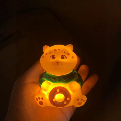 Zootopia Inspired LED Squishy Night Light (Set of 3) | Cute Bunny, Fox & Tiger Bear Silicone Glow Lamps | Kawaii Animal Bedroom Decor