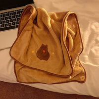 Cute Capybara Bath Towel – Soft Cotton Kawaii Animal Towel for Adults & Kids (140x70cm)