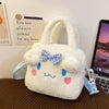 Kawaii Plush Cartoon Character Handbag for Girls – Cute Furry Crossbody Bag | Sanrio & Cartoon Style Shoulder Bag
