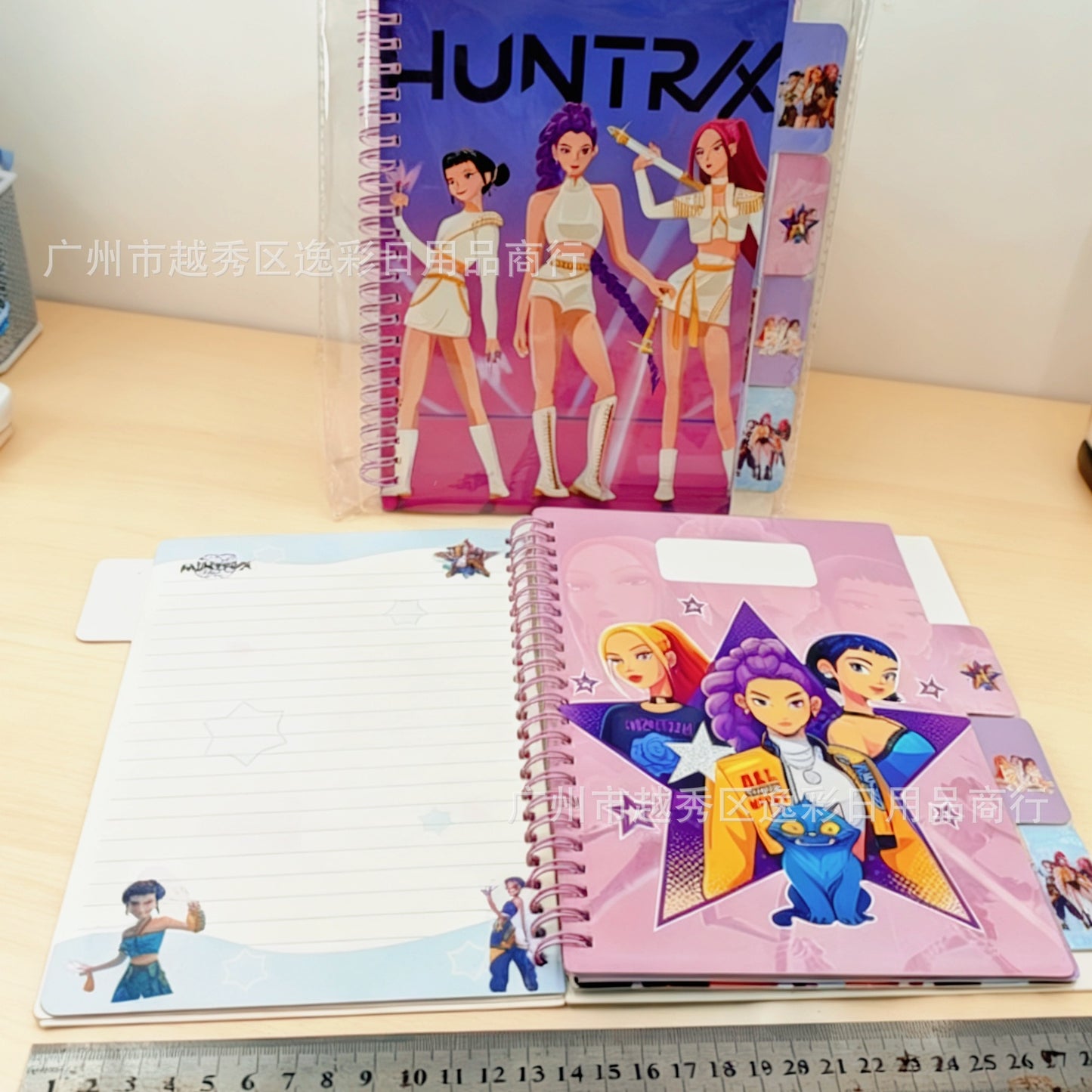 K-Pop Demon Hunter Spiral Diary | Anime Style K-Pop Girls Notebook with Tabs | Cute Korean Aesthetic Journal for School, College & Gifting