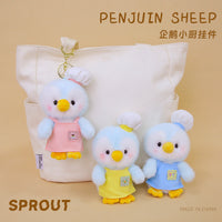 Cute Penguin Chef Plush Keychain – Soft Mini Plush Toy with Apron | Kawaii Penguin Doll Keyring for Bags & Gifts
