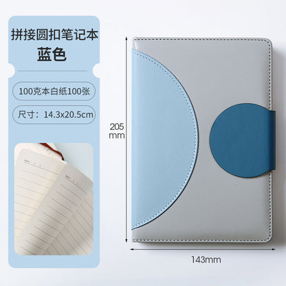 Elegant Premium Leather Cover Notebook – A5 Refillable Journal Diary for Office, Study & Personal Use