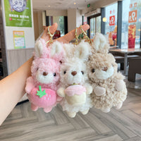 Kawaii Plush Bunny Keychain | Soft Cute Rabbit Bag Charm