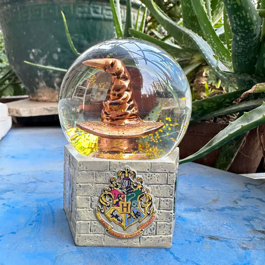 Magic Boy HP Sorting Hat Crystal Dome Snow Globe – Wizard Hat Collectible, Hogwarts Inspired Gift, Fantasy Decor Showpiece