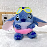 Cute Stitch Plush Keychain – Soft Kawaii Cartoon Doll Keyring | Random Summer Outfit Design