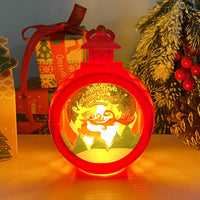 Christmas Theme LED Round Decoration Lamp – Festive Hanging Night Light for Home, Party & Holiday Decor