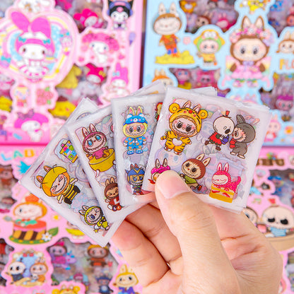 ✨ Labubu Kawaii Sticker Box – 100+ Cute Stickers ✨