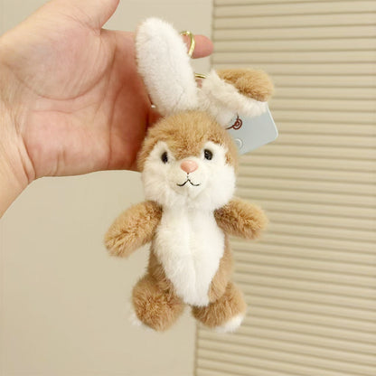 Kawaii Plush Bunny Keychain – Soft Cute Rabbit Keyring Charm (Single Piece)