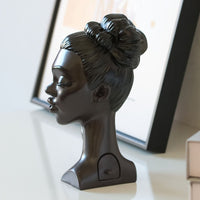 Elegant Lady Face Incense Burner Set with Hand Holder – Modern Resin Smoke Backflow Incense Burner Statue | Aesthetic Home Decor & Meditation Aromatherapy Showpiece