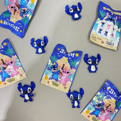Disney Stitch Blind Box Eraser Set (Pack of 6) – Cute Kawaii Lilo & Stitch Mystery Erasers for Kids, School Stationery & Collectibles