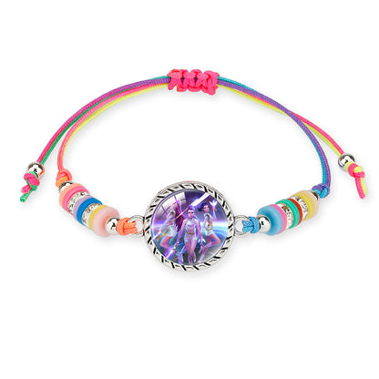 K-Pop Anime  Bracelet  Character Charms | Adjustable Multicolor String Bracelet for Girls, Kids & Teens | Cute Korean Style Jewelry Gift