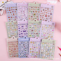 Kawaii Cute Cartoon Sticker Pack – Set of 12 Random Mini Sticker Sheets | Aesthetic Journaling, Scrapbooking & Laptop Stickers