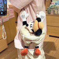 Mickey Mouse Plush Sling Bag & Zipper Pouch | Cute Soft Toy Crossbody Coin Bag for Girls & Kids