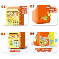 Happy Lockbox Only In And Out Piggy Bank