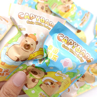 Capybara Cute Little Baby Blind Pouch Erasers – Pack of 6 | Kawaii Cartoon Mini Erasers for Kids & Students