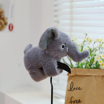 Cute Grey Elephant Plush Wrist Hugger – Soft Stuffed Elephant Slap Bracelet / Hand Cuff Toy for Kids & Adults