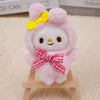 Kawaii Sanrio Plush Character Keychain – Cute Cartoon Bag Charm