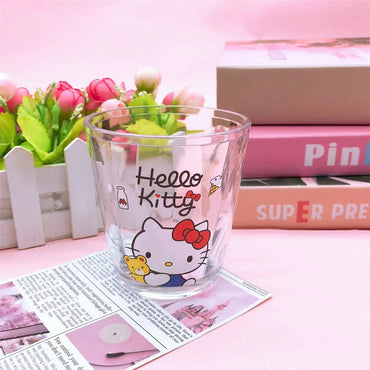 Sanrio Kawaii Cartoon ABS Plastic Cup (Single Piece) – Hello Kitty, Kuromi, My Melody, Cinnamoroll, Pochacco, Hangyodon | Cute Transparent Drink Cup
