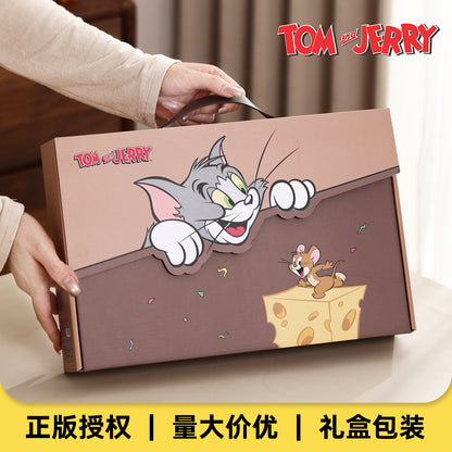 Tom & Jerry Ceramic Bowl Set of 4 | Cute Cartoon Serving Bowls for Snacks, Desserts, Rice & Breakfast | Tom Jerry Gift Set with Premium Gift Box
