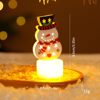 Christmas Theme LED Mini Candle Set (Pack of 5) – Santa, Snowman, Tree, Bell & Bear Décor Lights