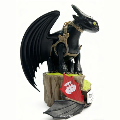 Toothless Dragon Action Figure 14cm – How to Train Your Dragon Night Fury Collectible Statue Toy | Anime Dragon Figurine for Kids & Fans