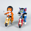 Tom & Jerry Motorcycle Action Figures – Collectible Cartoon Toy Set