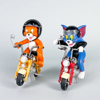 Tom & Jerry Motorcycle Action Figures – Collectible Cartoon Toy Set