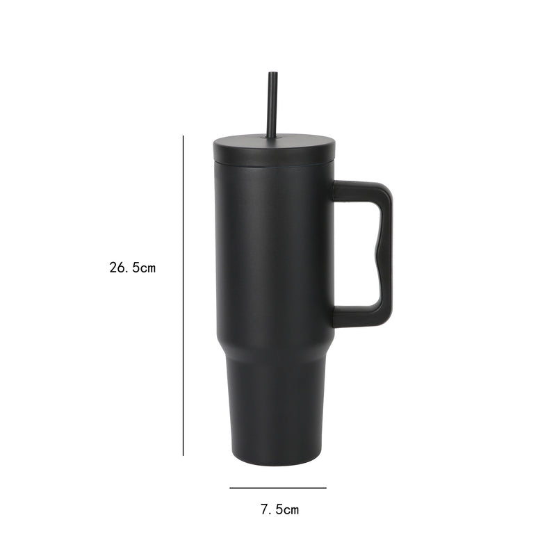 Large Capacity Kawaii Tumbler with Handle and Straw 1200ML – Colorful Travel Water Cup for Hot & Cold Drinks