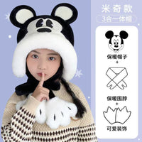 Kawaii Animal Ear Winter Hat with Moving Paws for Kids – Plush Warm Cartoon Cap | Bunny, Panda, Cat & Bear Designs