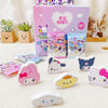 Kawaii Character Blind Pouch Eraser Set – pack of 5