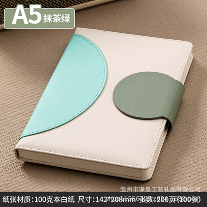 Elegant Premium Leather Cover Notebook – A5 Refillable Journal Diary for Office, Study & Personal Use