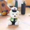 Kawaii Uniform Teddy Bear Keychain – Police & Firefighter Edition (One Piece)