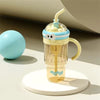 Kawaii Eyes Large Capacity Straw Bottle – 1200ml