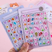Kawaii Cute Cartoon Sticker Pack – Set of 12 Random Mini Sticker Sheets | Aesthetic Journaling, Scrapbooking & Laptop Stickers