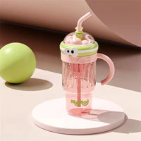 Kawaii Eyes Large Capacity Straw Bottle – 1200ml