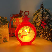 Christmas Theme LED Round Decoration Lamp – Festive Hanging Night Light for Home, Party & Holiday Decor